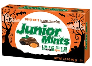 Junior mints Halloween limited edition candy box.