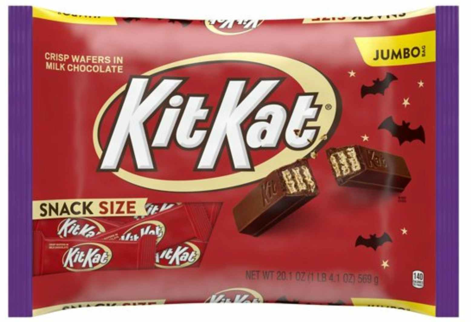 KitKat fun size candy bar package