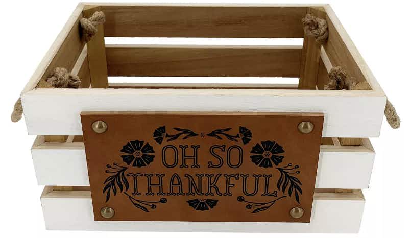 Celebrate Together™ Fall Oh So Thankful Wood Crate