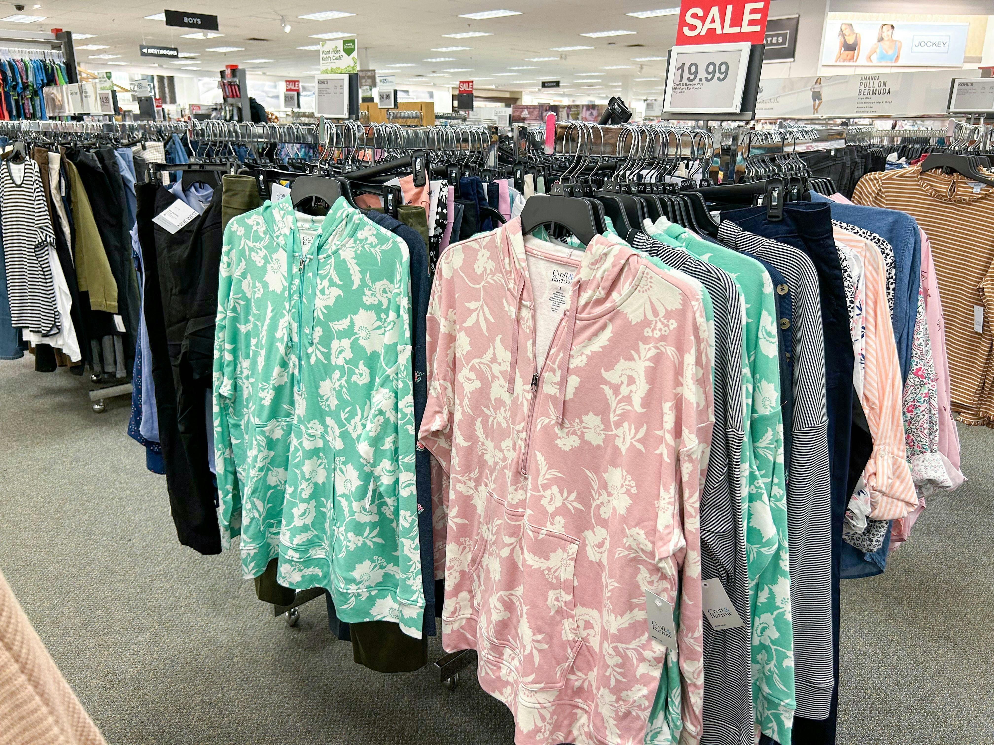 kohls womens plus size hoodies