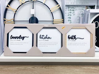 kohls farmhouse decor in store photo