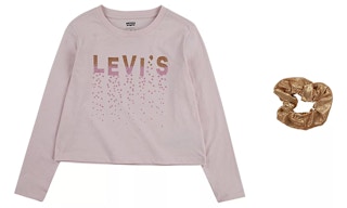 levis girls graphic tee and scrunchie