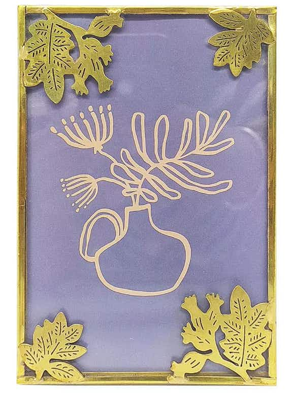 Sonoma Goods For Life® 4" x 6" Gold Finish Leaves Table Frame