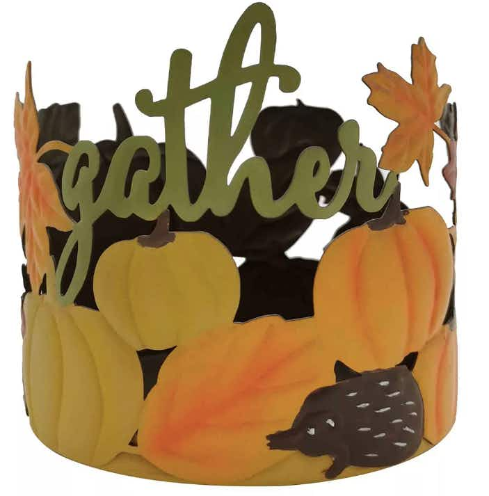 Sonoma Goods For Life Gather Pumpkin Candleholder Sleeve Table Decor