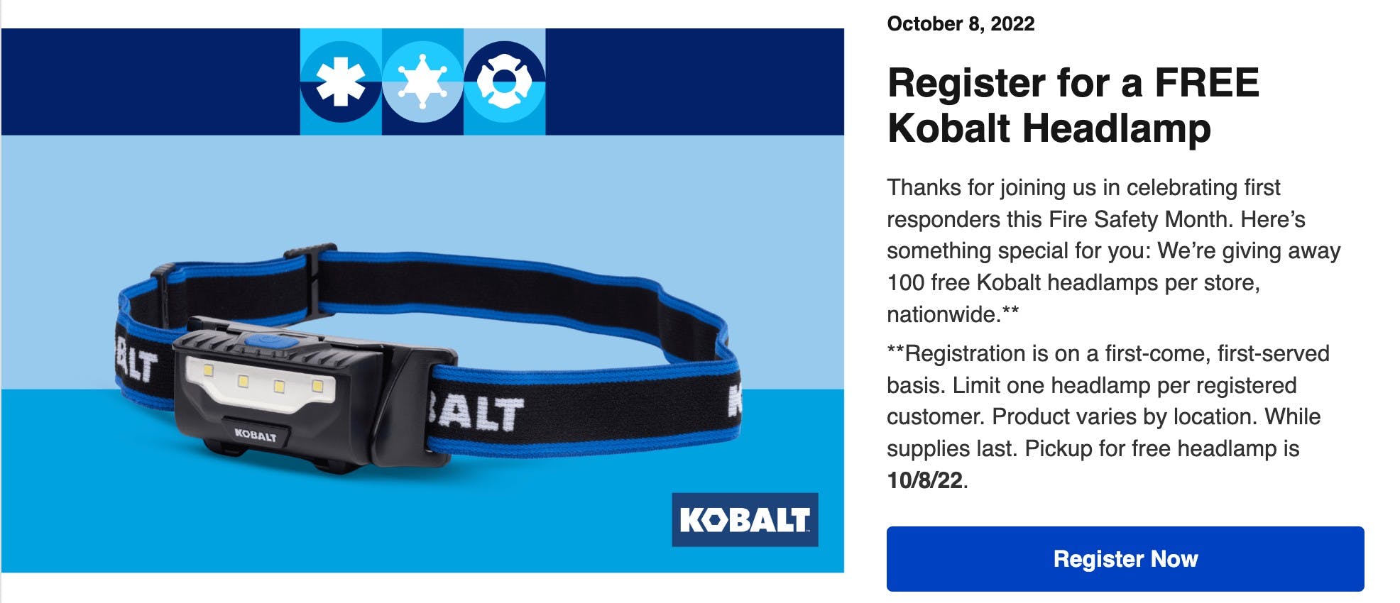 Lowe's National First Responders Day Appreciation The Krazy Coupon Lady