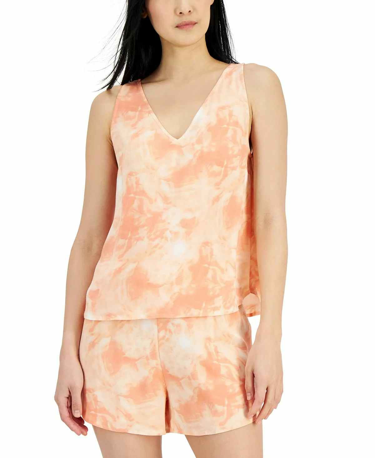 macys alfani pink marble pajama set