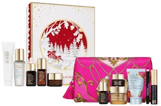 collage of two Estee Lauder gift sets from macy's
