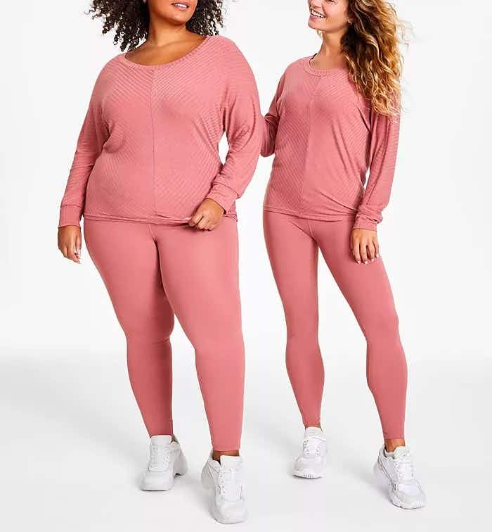 macys jenni mauve workout set