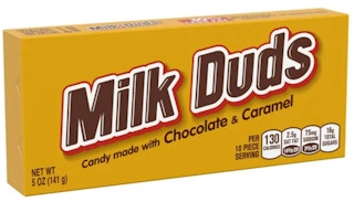 Milk duds candy box