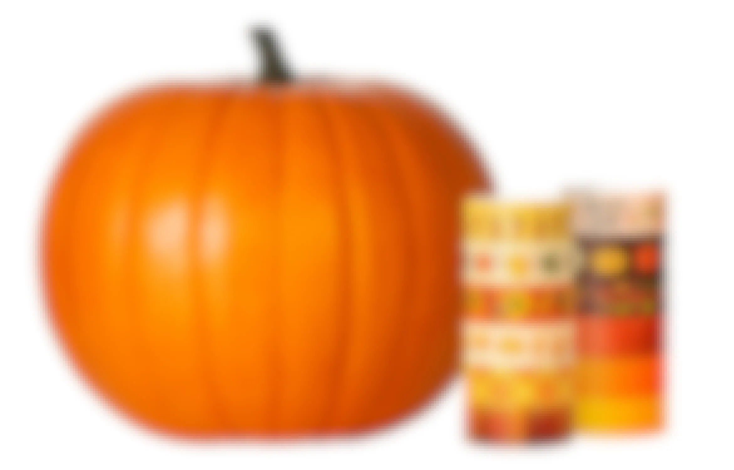 pumpkin with no-carve washi tape decorating idea