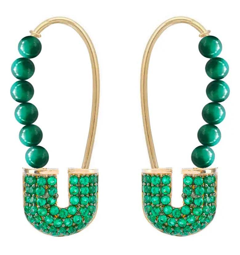 nordstrom rack gabi rielle green freshwater pearl earrings 