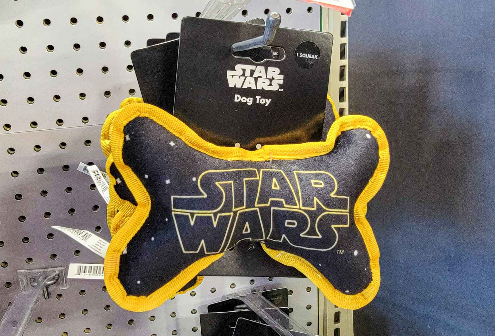 a bone shaped star wars dog toy
