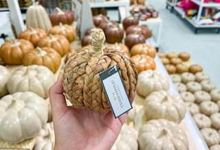 wicker knotted pumpkin