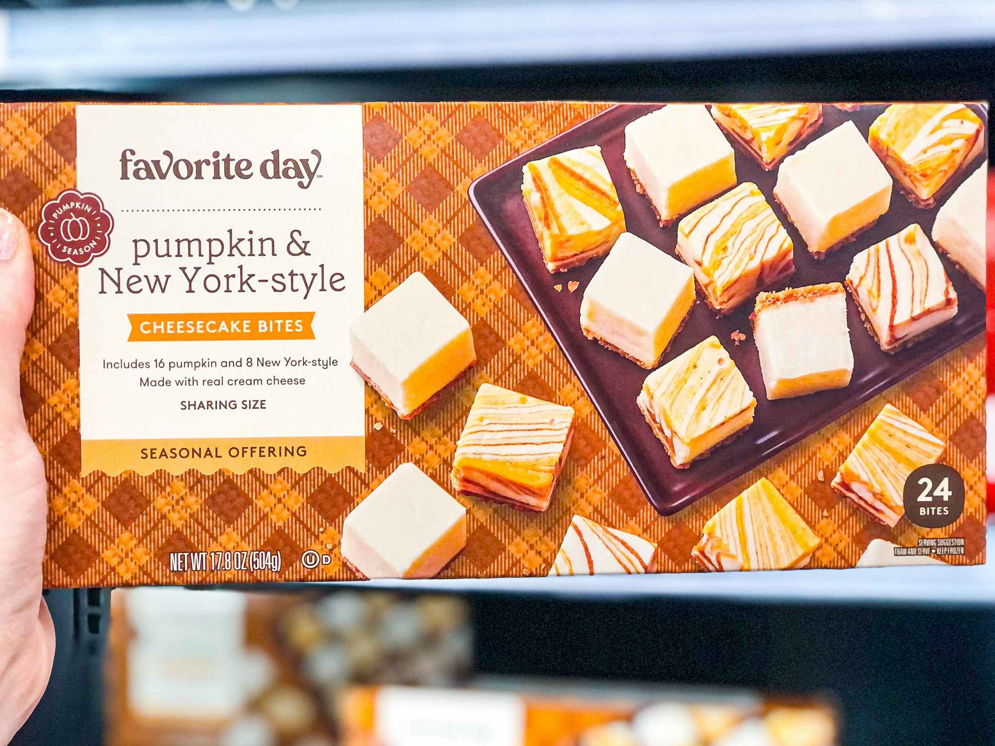 favorite day pumpkin and NY style cheesecake bites at Target