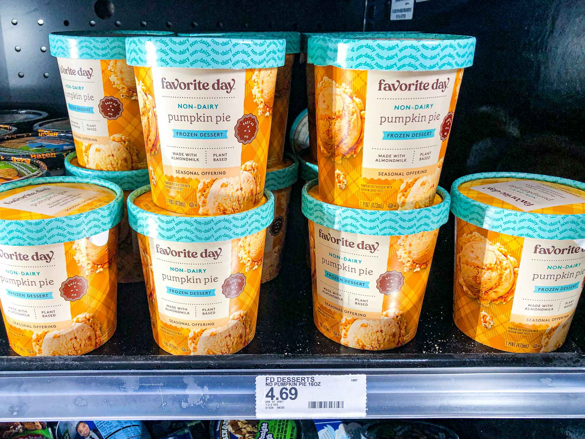 pint of favorite day pumpkin pie flavored ice cream at Target
