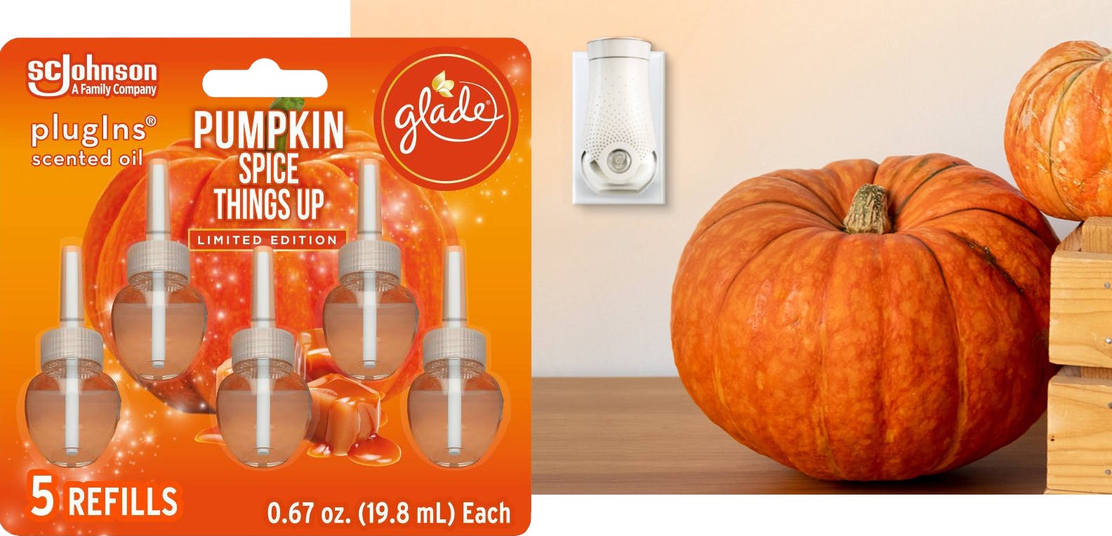 Pumpkin Spice Things Up Glade Plug-ins