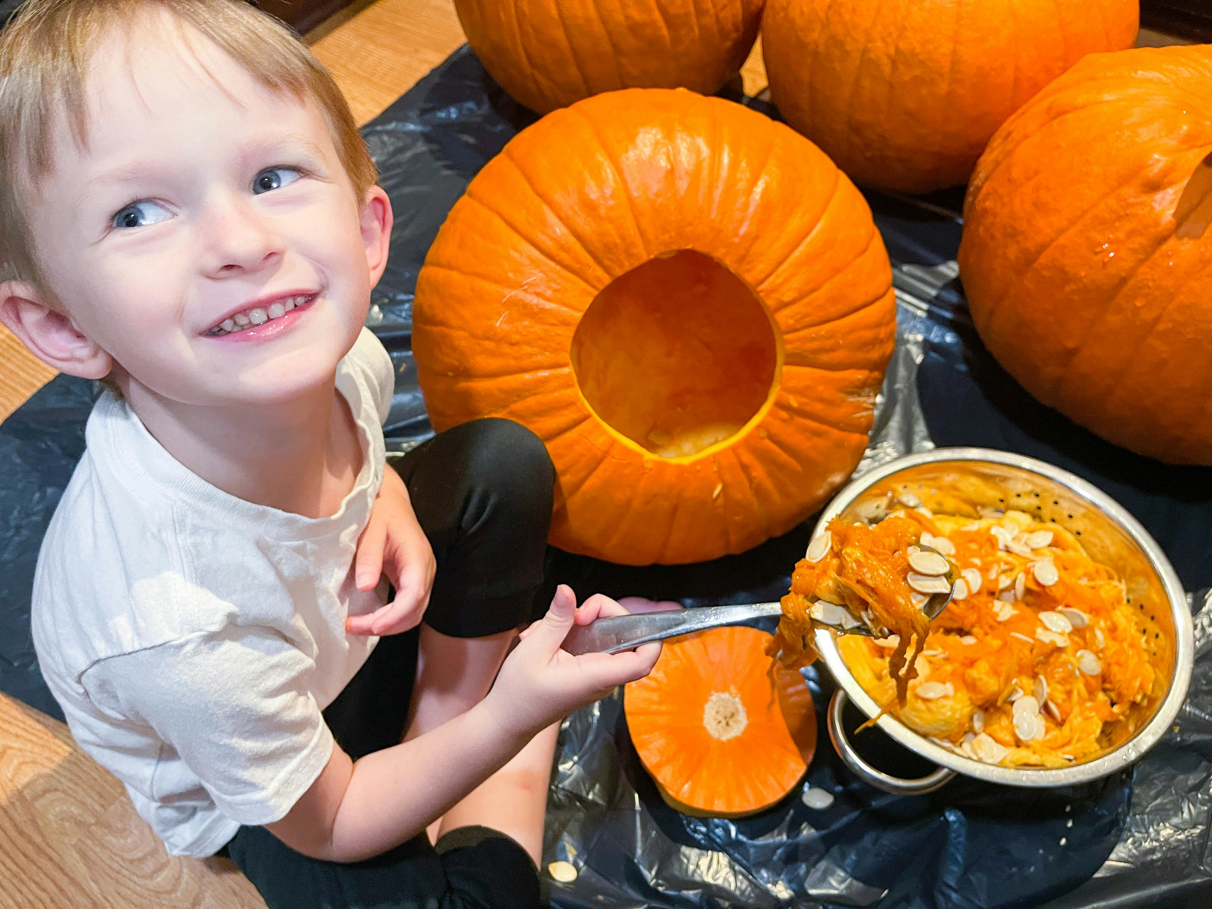 how-to-clean-out-a-pumpkin-fast-the-krazy-coupon-lady