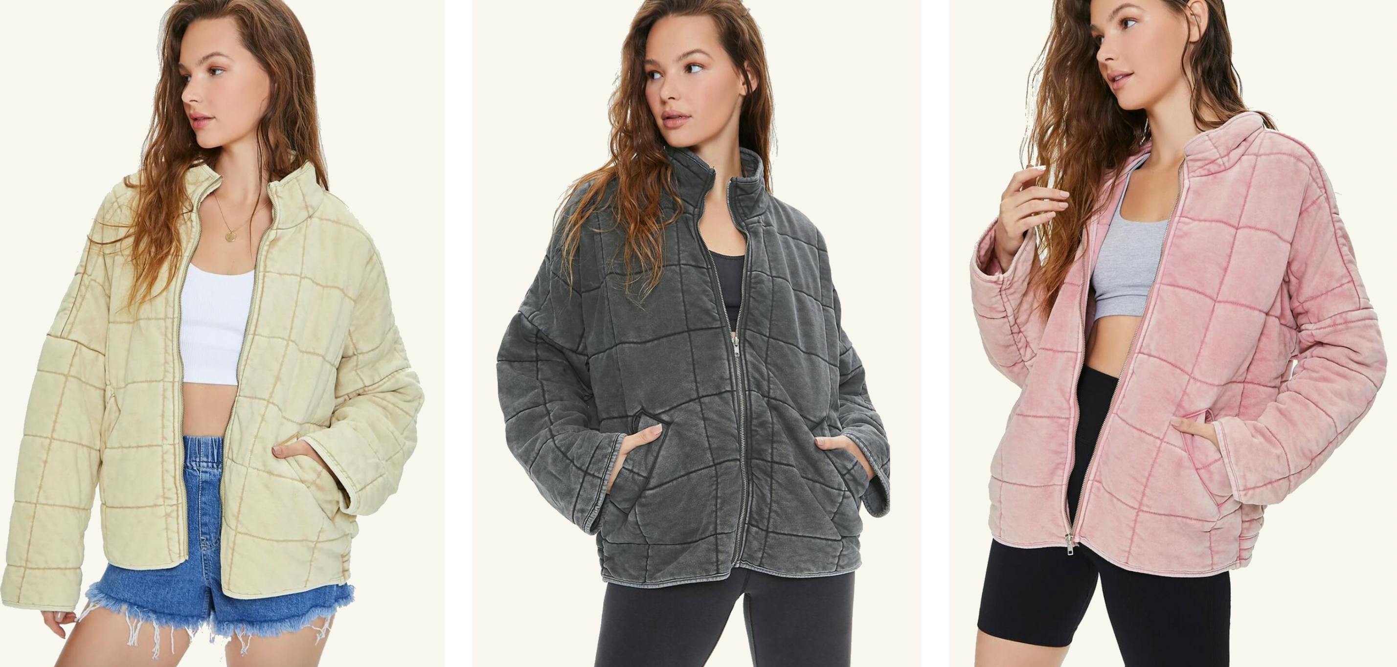 Free People Quilted Jacket Dupe Only $24 at Forever 21 The Krazy Free People Quilted Jacket Dupe Only $24 at Forever 21 The Krazy