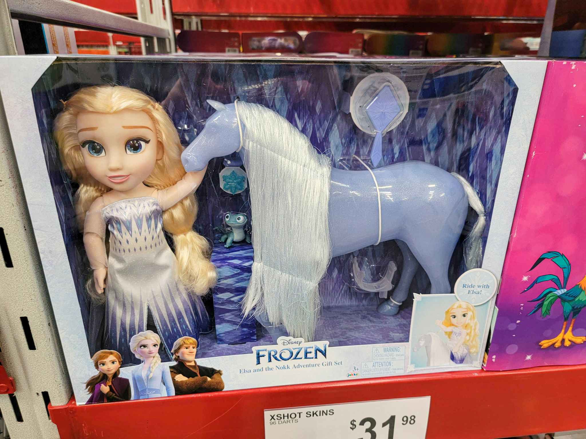 elsa doll with water spirit horse