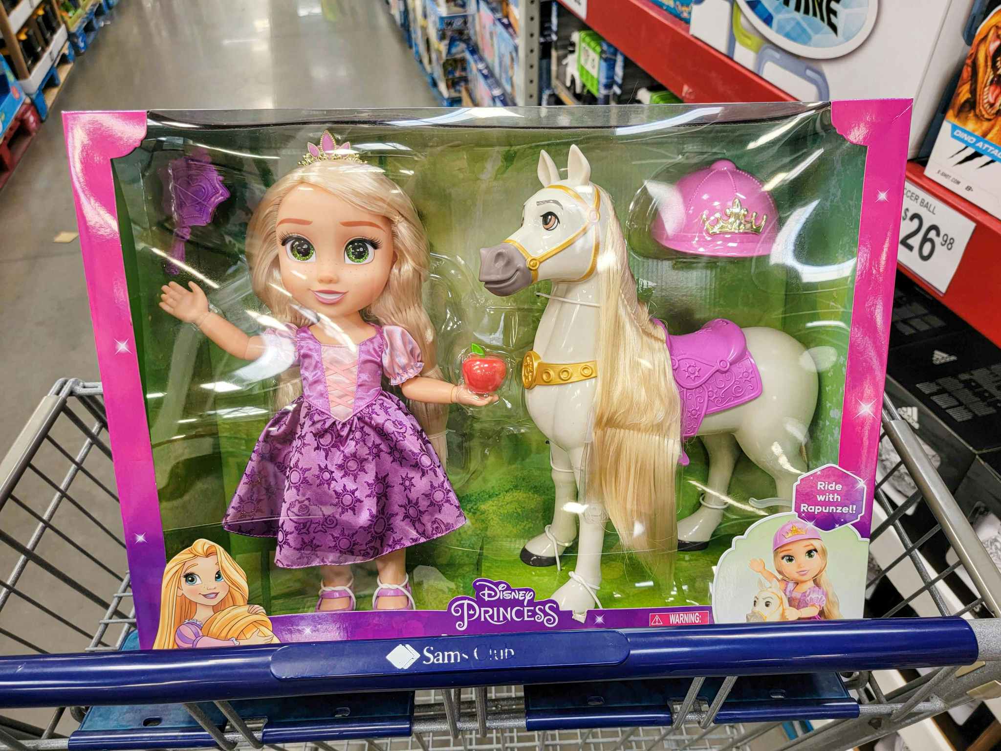 rapunzel doll with her horse