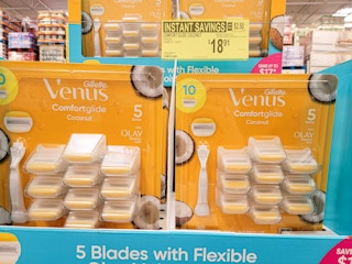 packs of gillette comfort glide razors a handle plus 10 refills