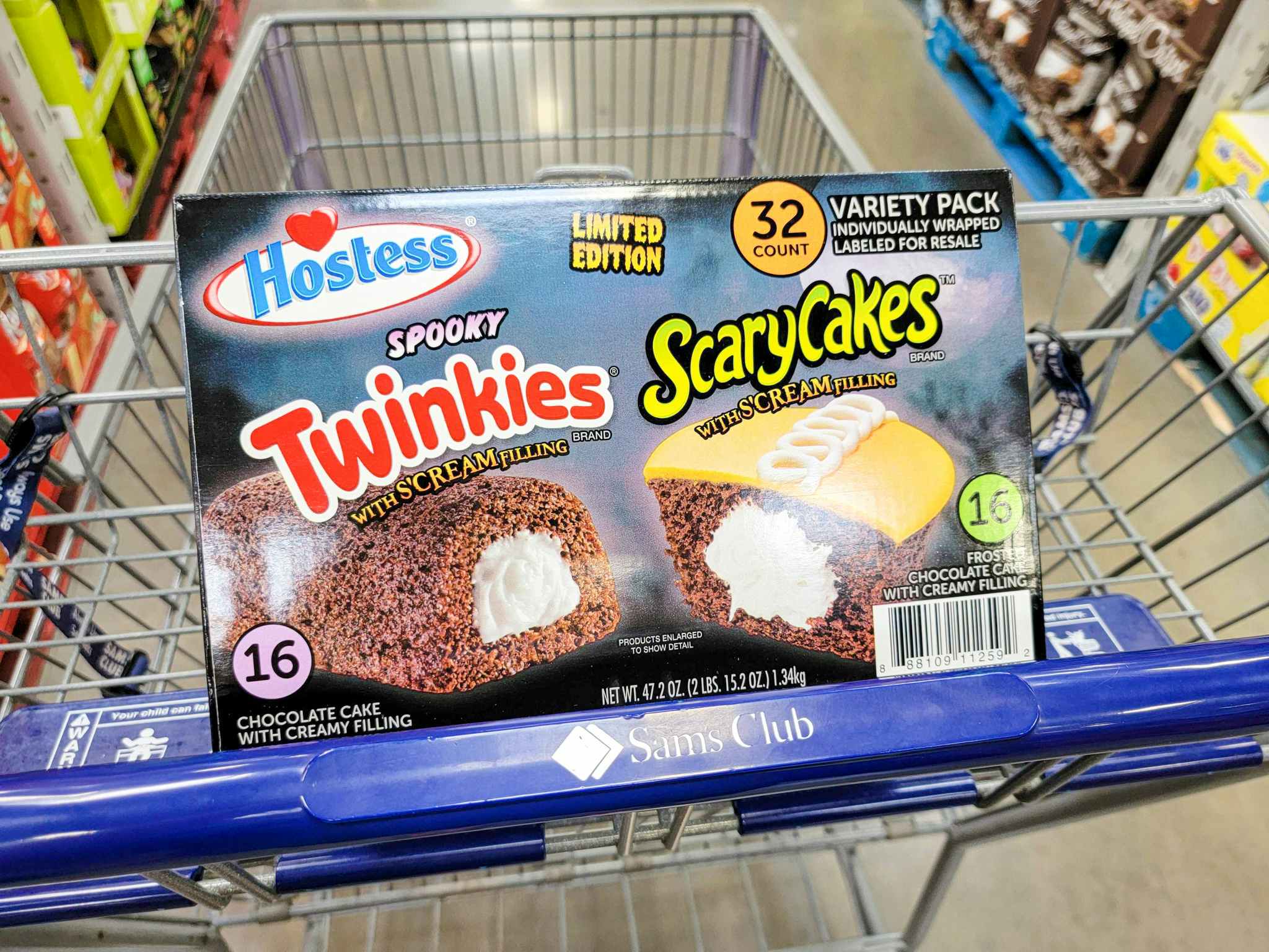 a box of 32 hostess twinkies halloween cakes