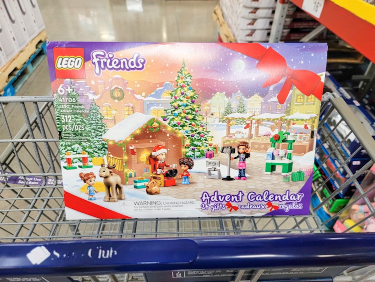 lego friends advent calendar in a cart