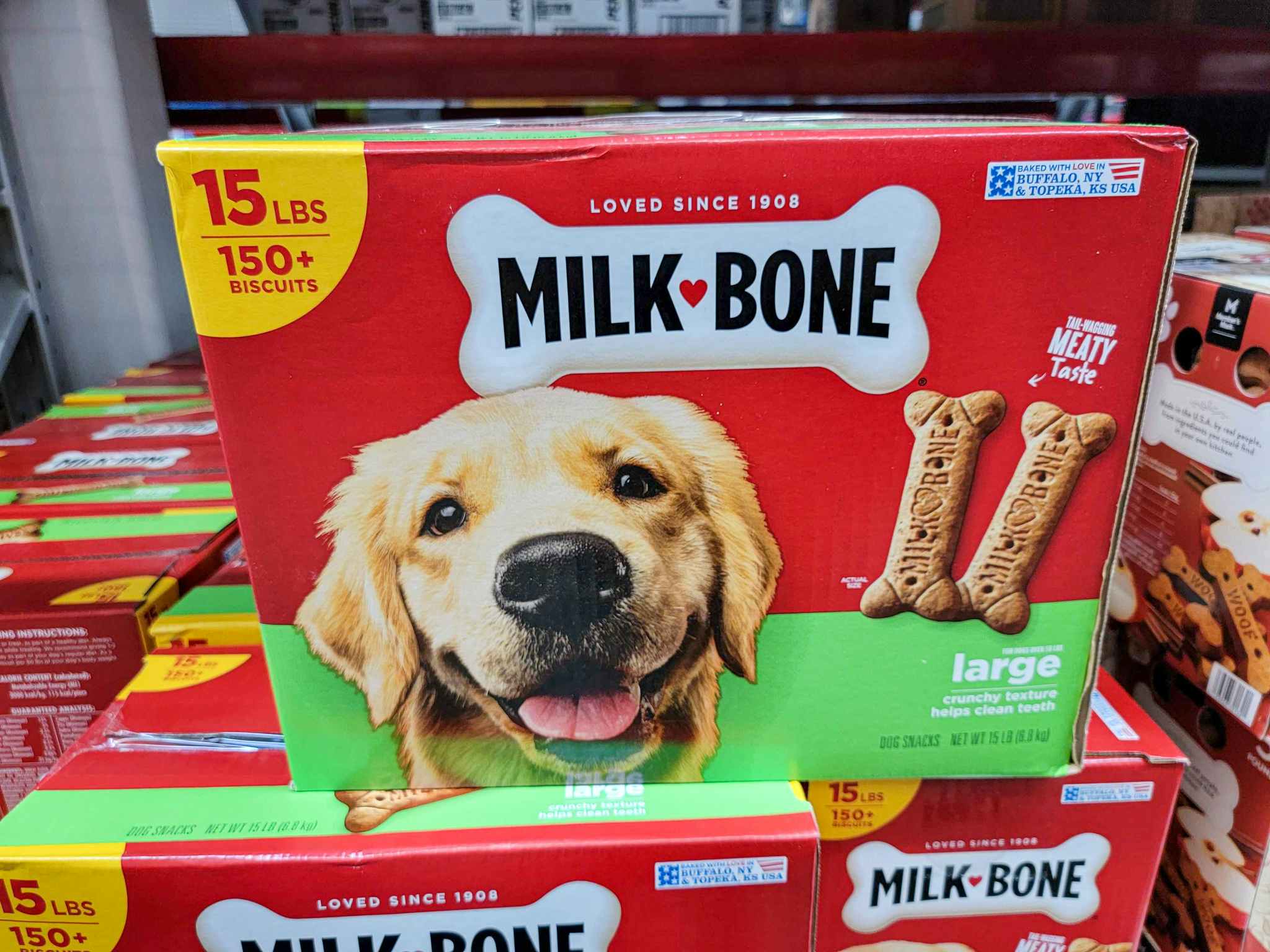 15 pound box of milk bones dog treats