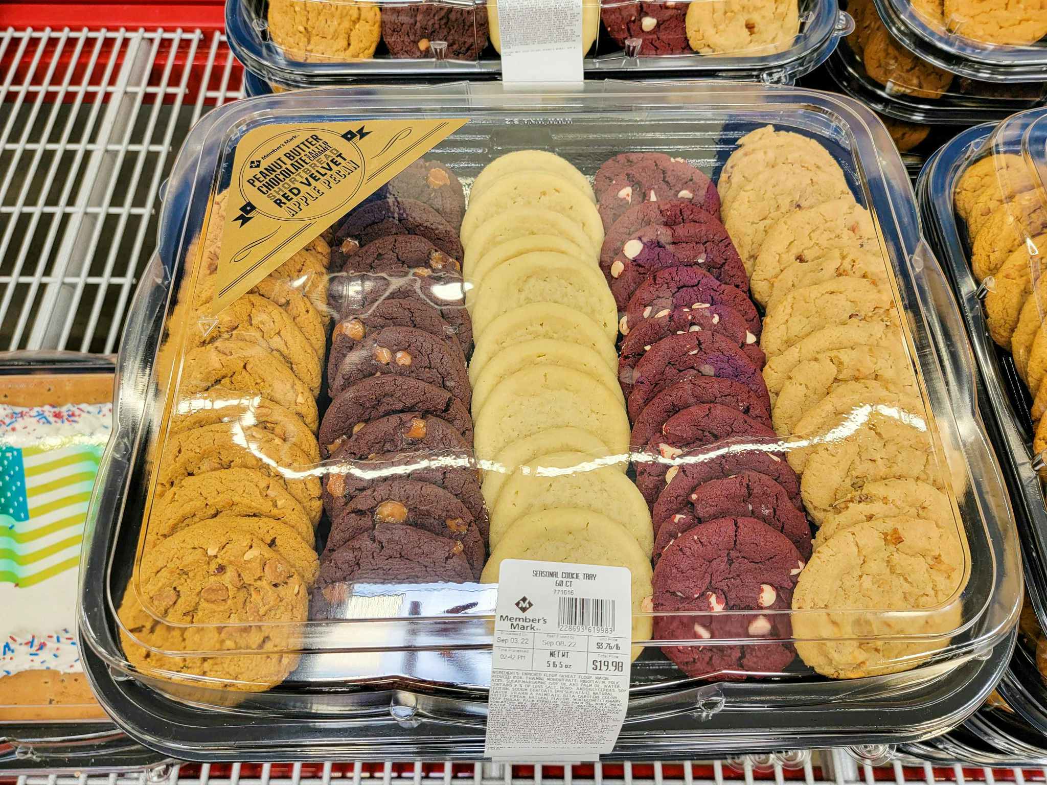 a tray of seasonal flavored cookies