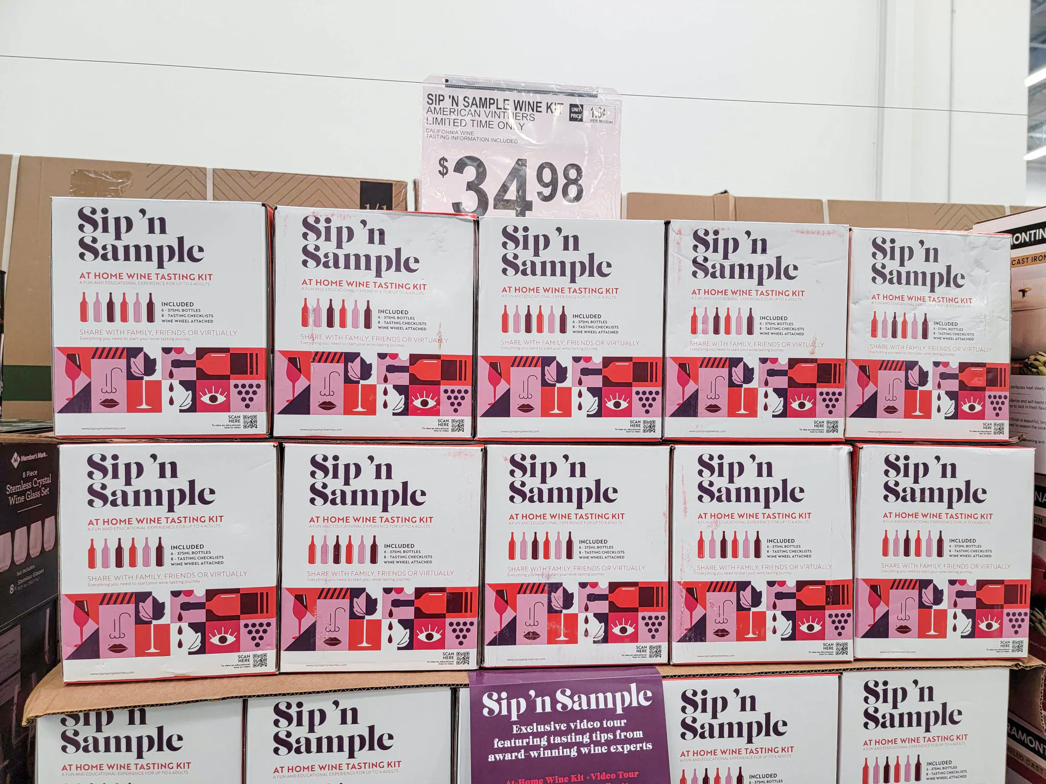 Sip 'n Sample Wine Tasting Kit, 34.98 at Sam's Club The Krazy Coupon