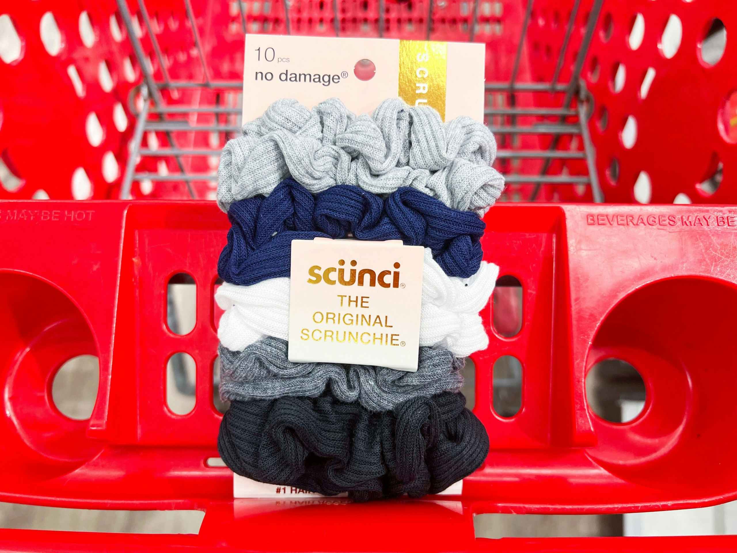 scunci scrunchies on a target cart