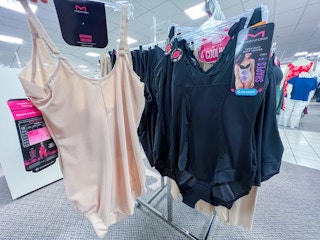 womens shapewear on a rack