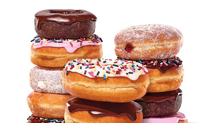 glazed, iced, sprinkles, and filled dunkin donuts varieties