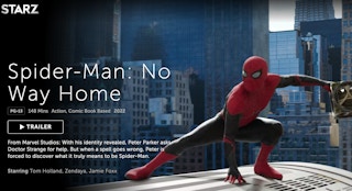 spider-man no way home screenshot from Starz