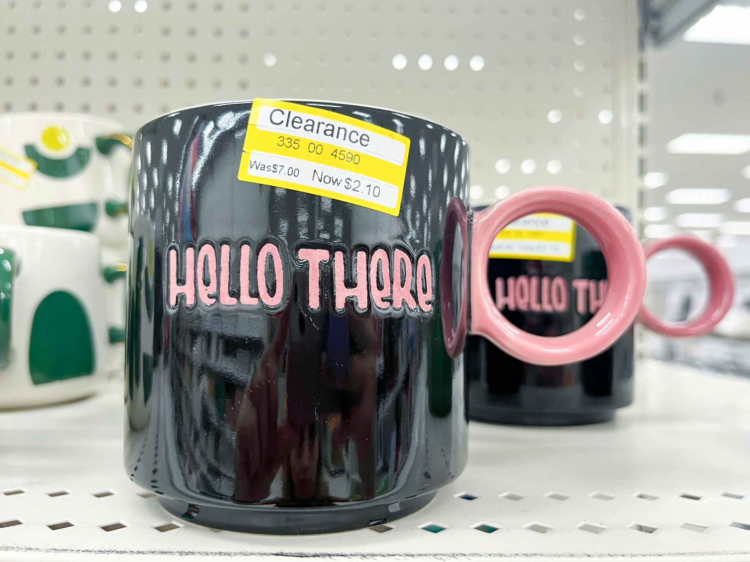 clearance mug on shelf