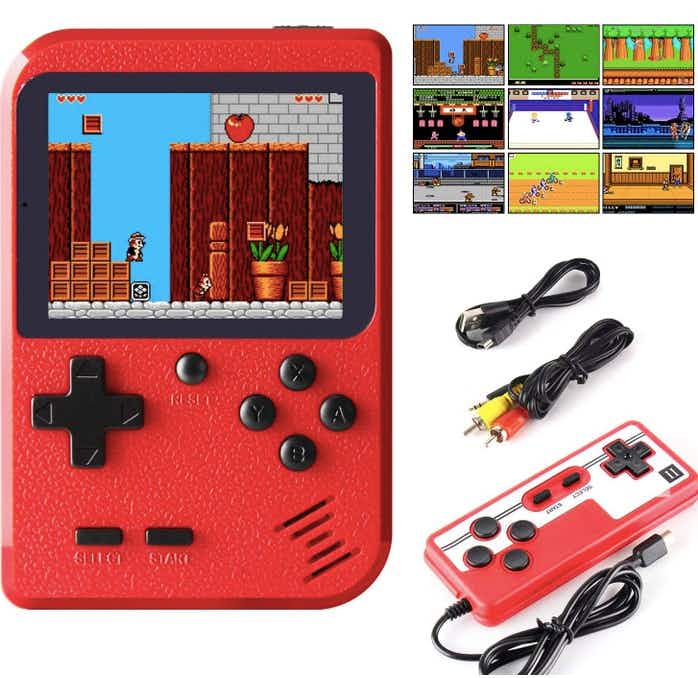 Handheld Game Console with 400 Built-In Games & Controller - 5 Colors
