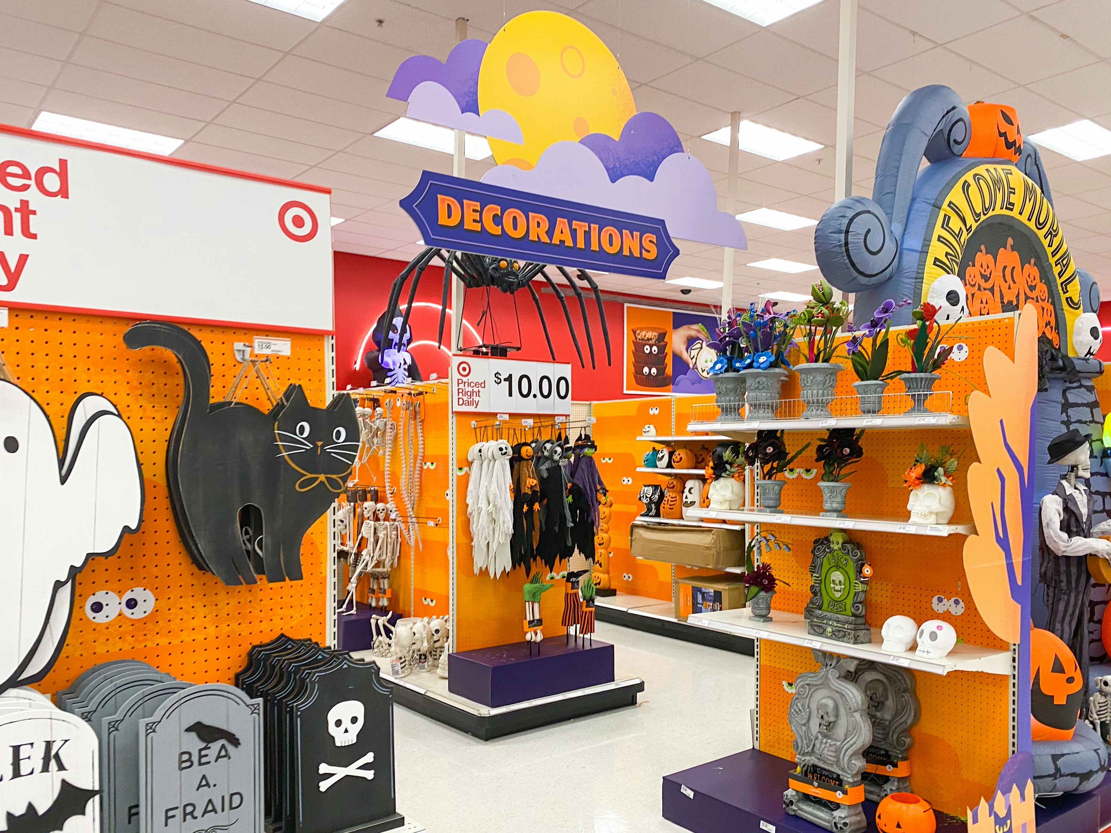 The Target Halloween Decorations section.