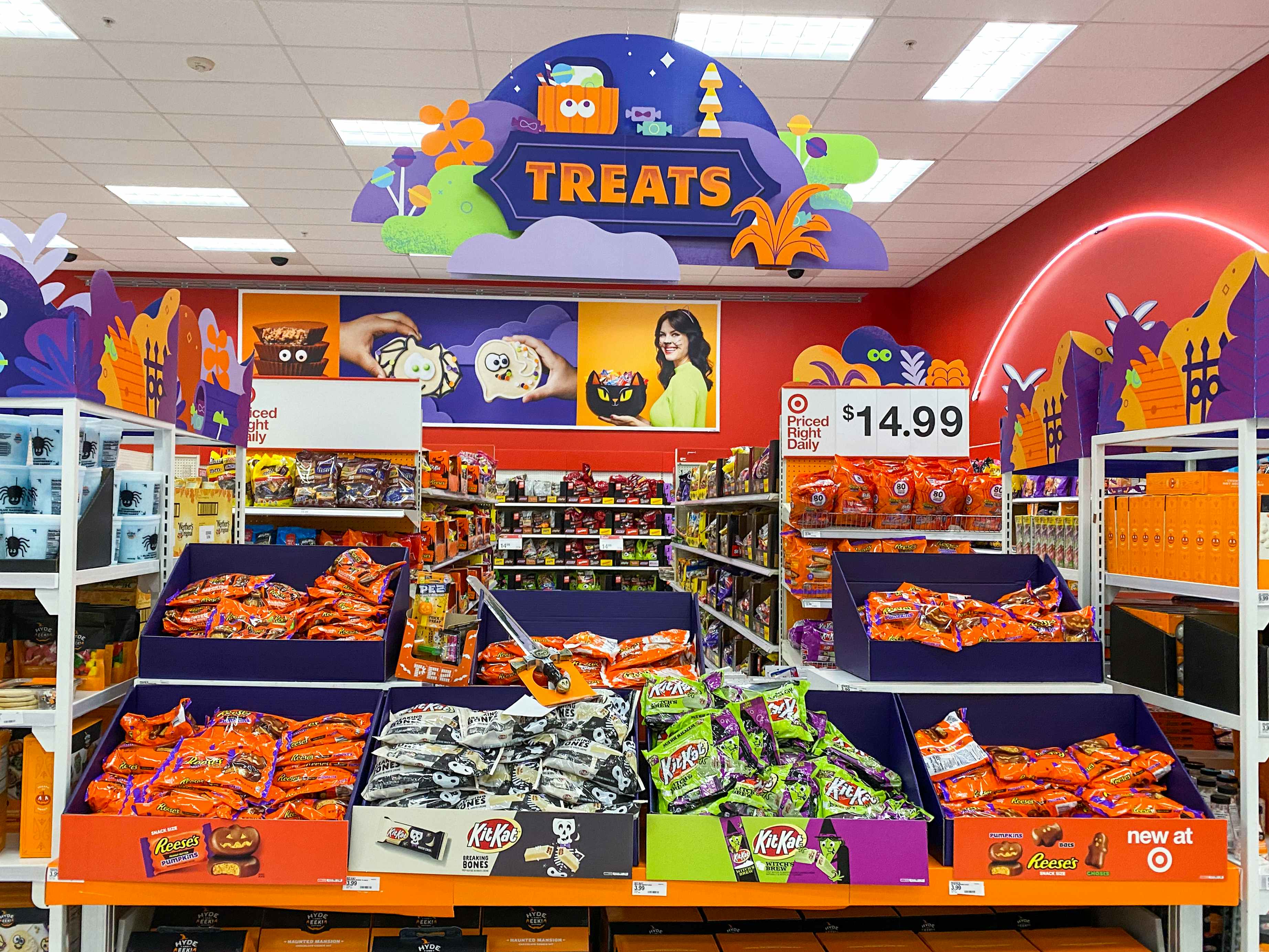 The Target Halloween Treats section.