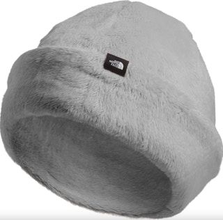 kids the north face fuzzy beanie