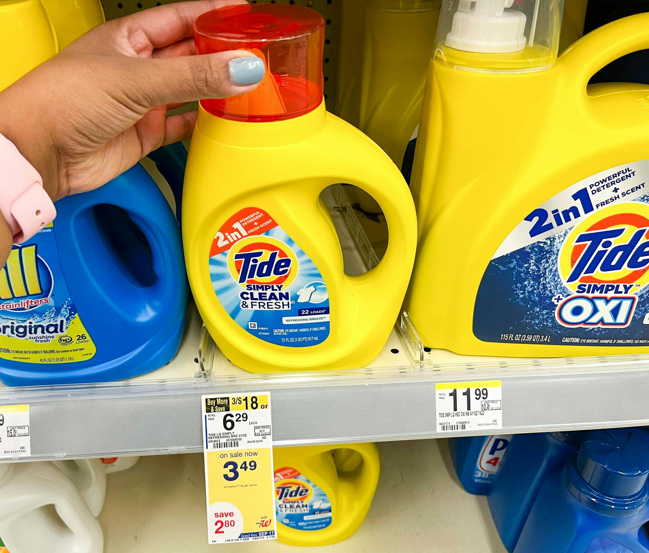 Tide Simply Laundry Detergent, Only $2.99 at Walgreens — Easy ...