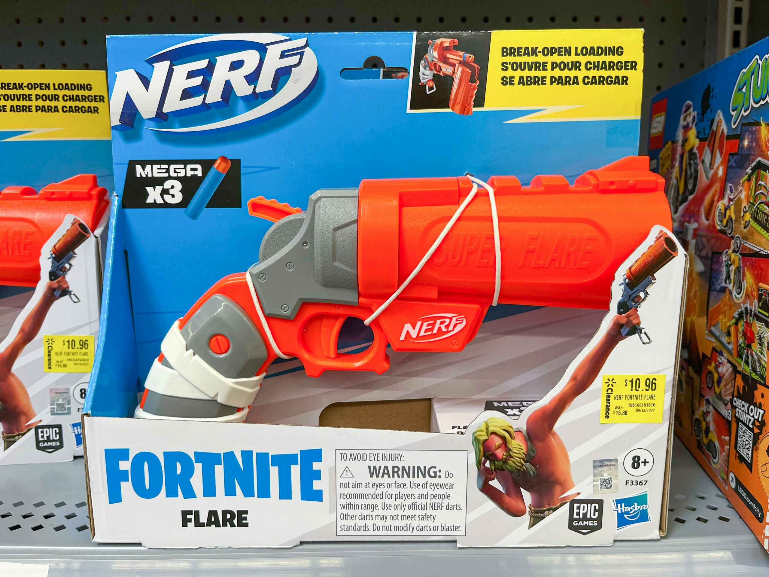 nerf fortnite blaster on shelf