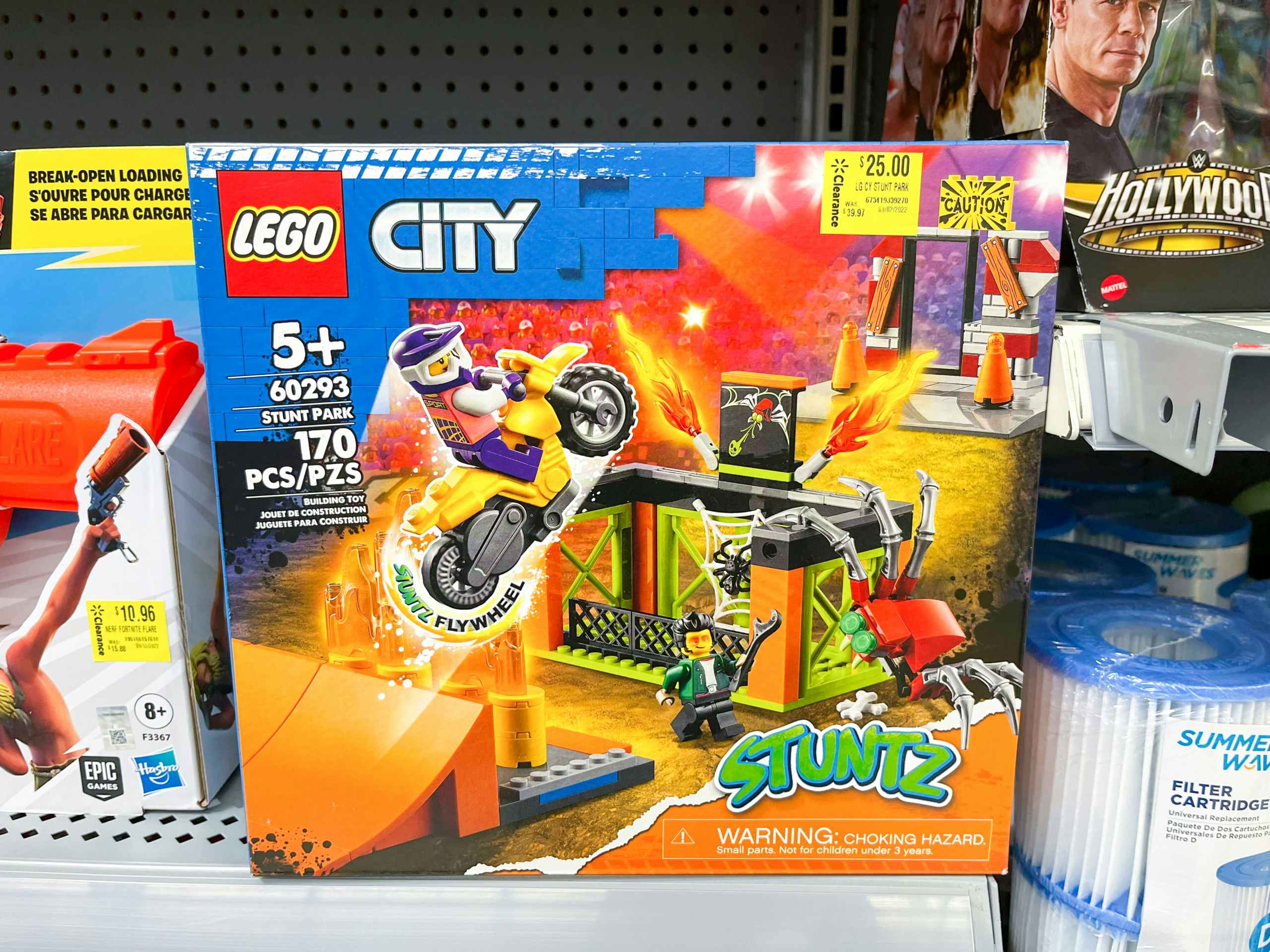 lego city set on shelf