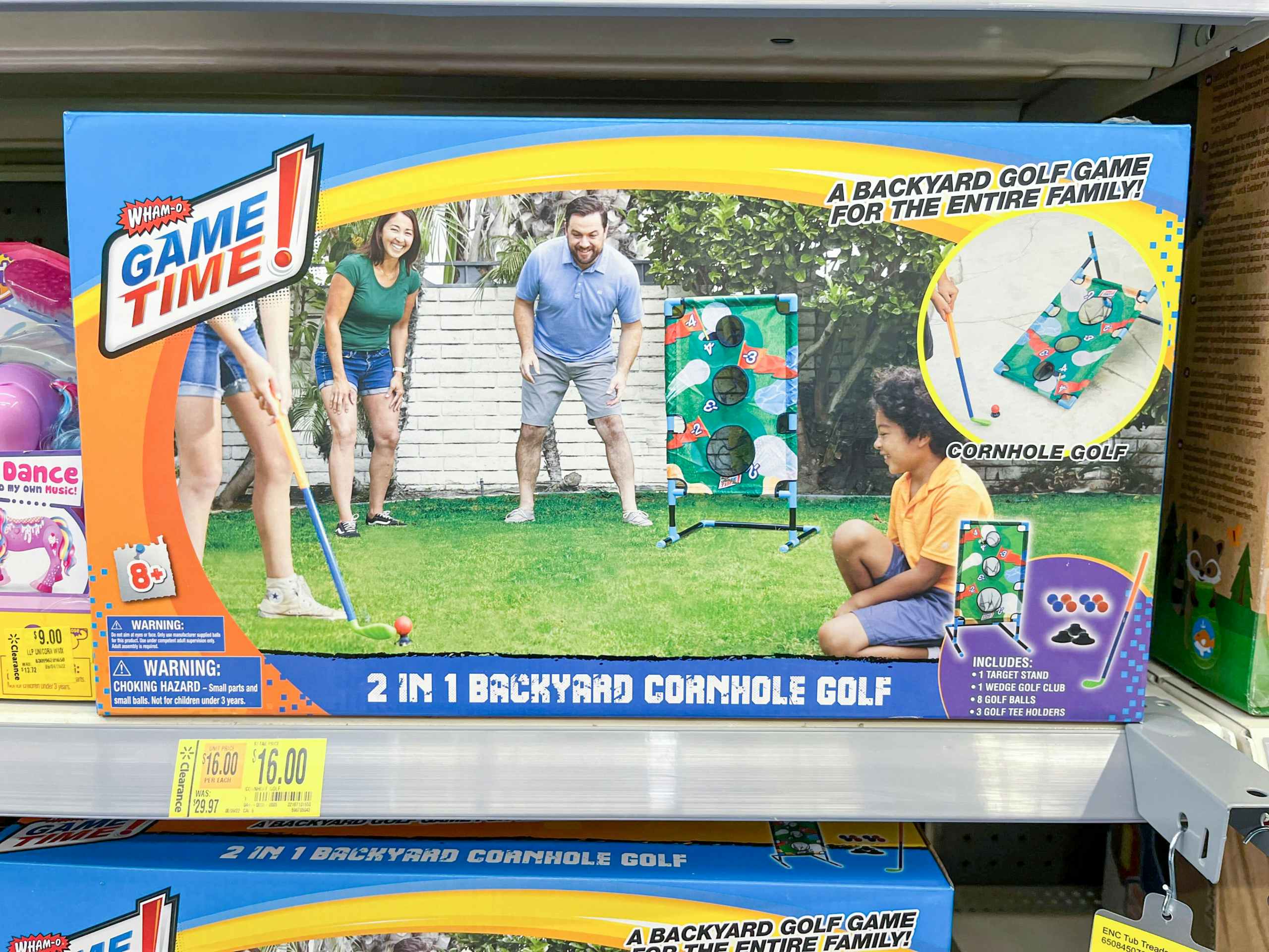 family golf game on shelf