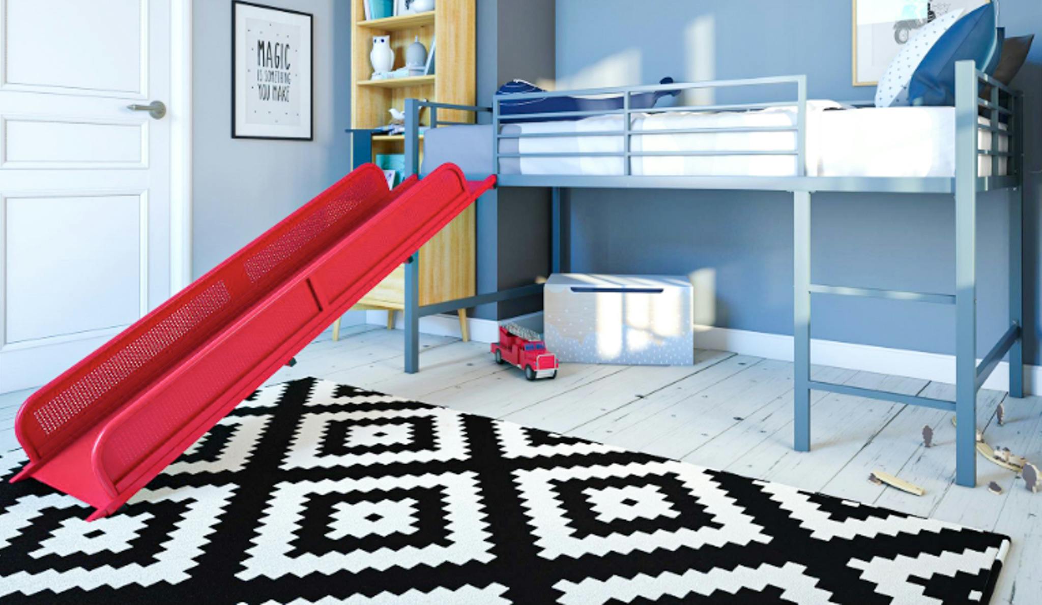 Kids' Loft Bed With Slide, Just 155 at Walmart The Krazy Coupon Lady