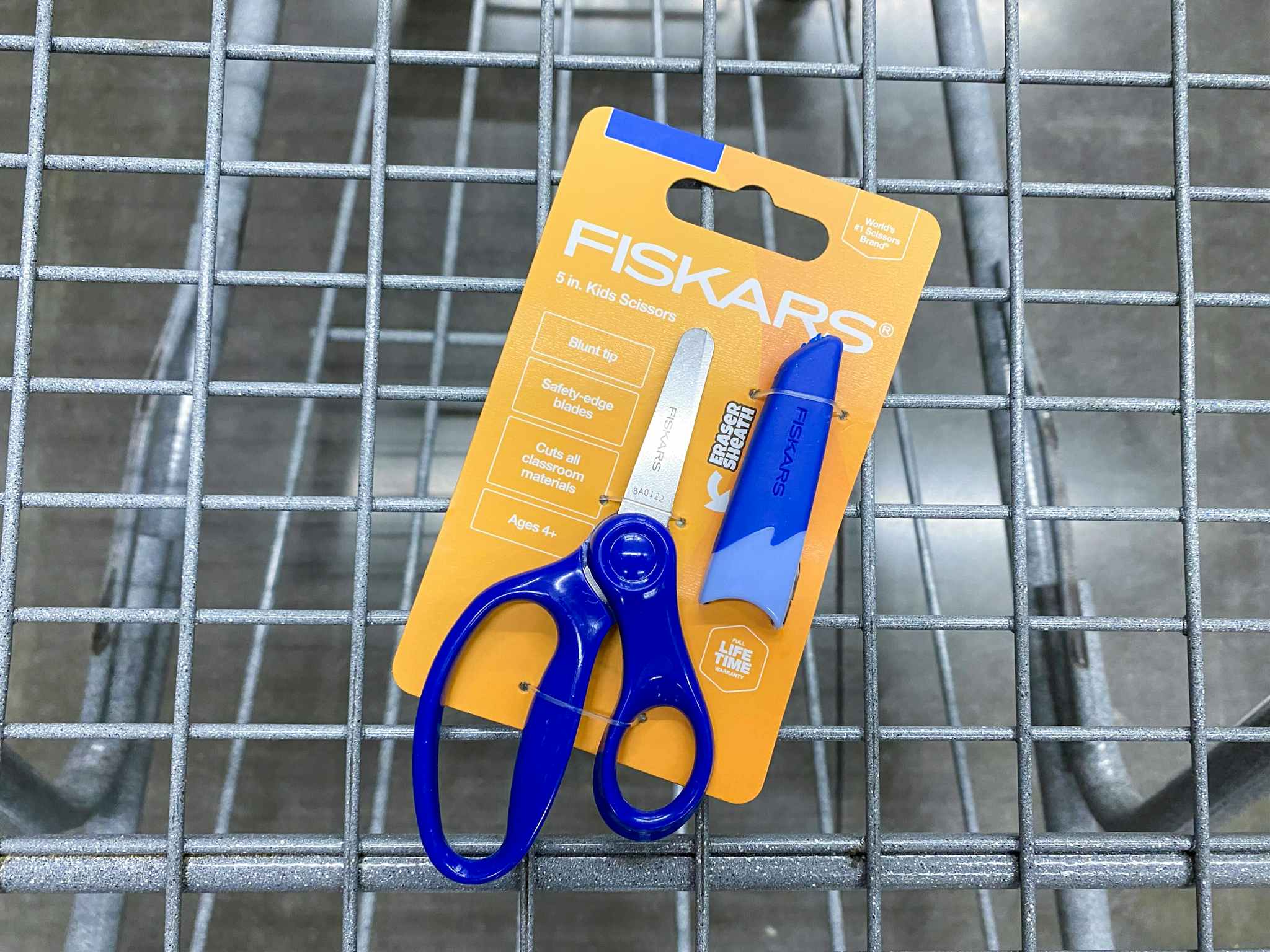 fiskars kids safety scissors in walmart cart
