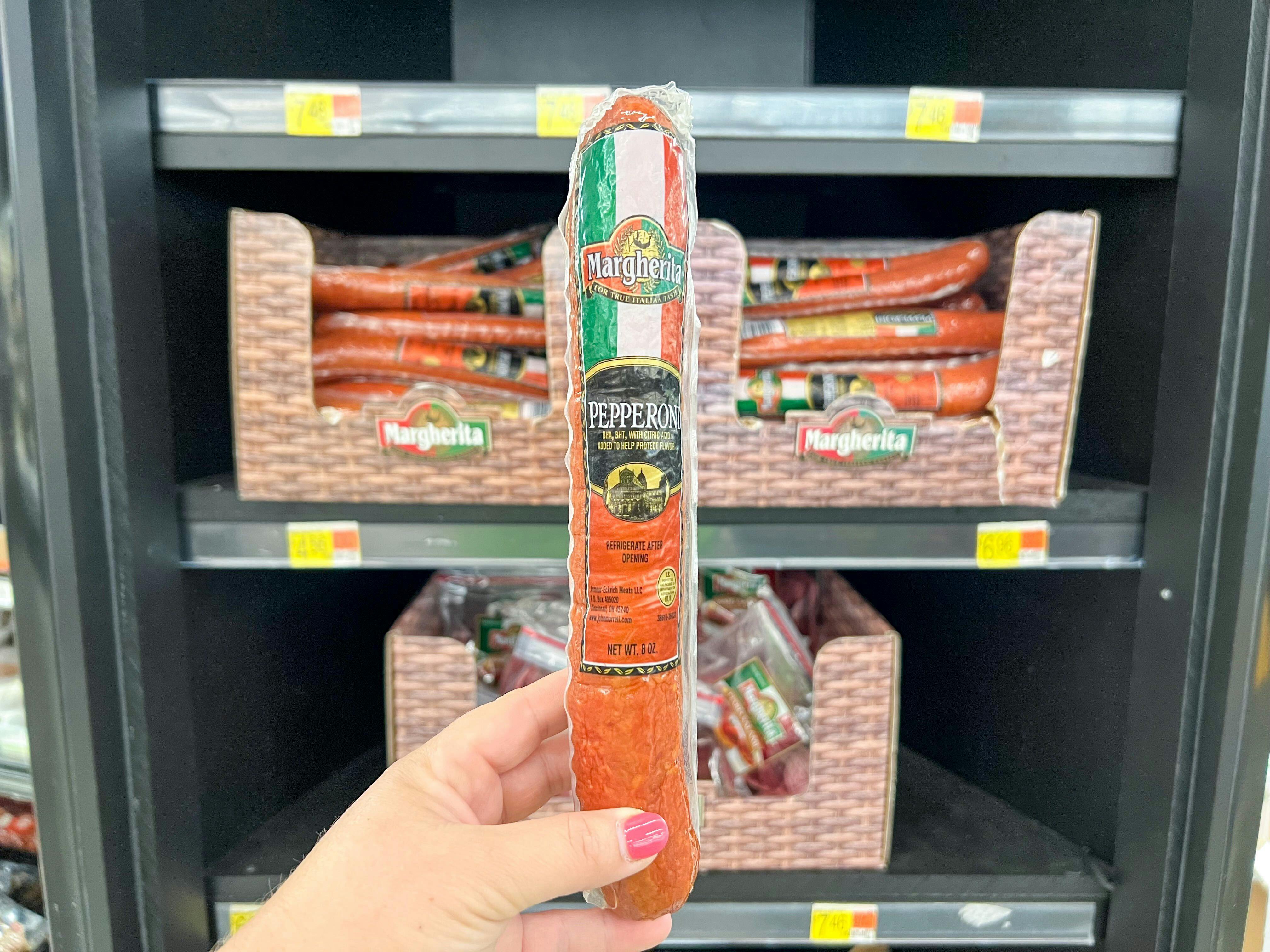 Margherita Pepperoni Logs, Only 1.56 Each at Walmart The Krazy