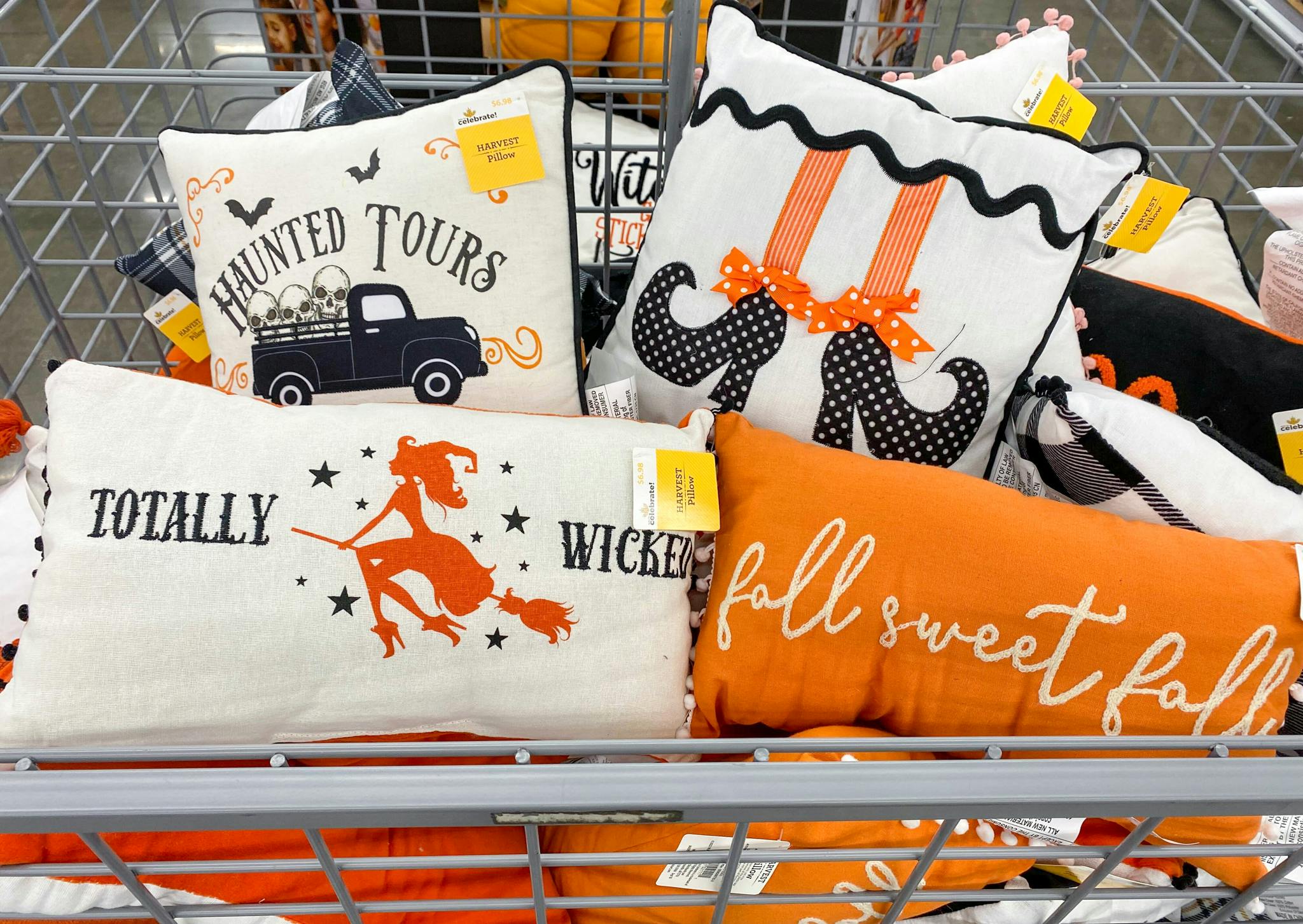New Halloween Throw Pillows, 6.98 at Walmart The Krazy Coupon Lady
