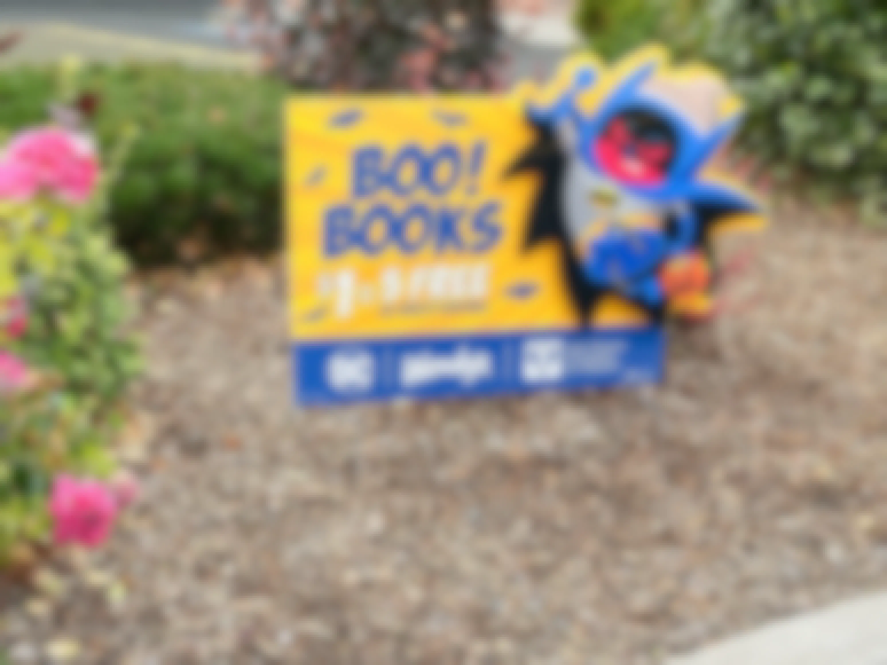 a boo books sign outside at wendys