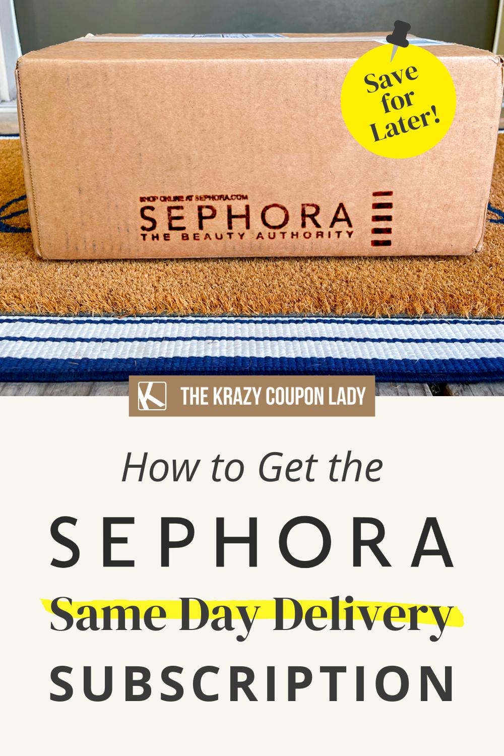 Would You Subscribe to Sephora Same-Day Delivery?
