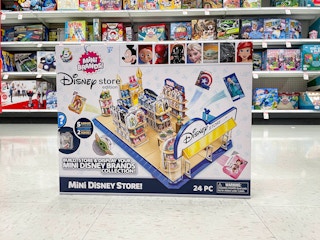 5 surprise mini brands disney store in the aisle at target